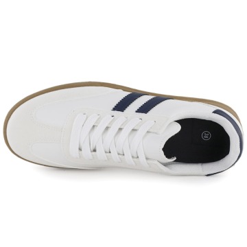 Półbuty sportowe damskie sneakersy białe 0724-6