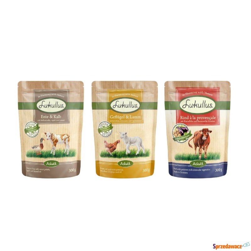 Mieszany pakiet próbny Lukullus Natural (bez... - Karmy dla psów - Konin
