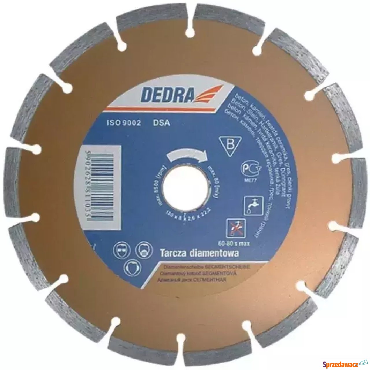 TARCZA DIAMENTOWA SEGMENTOWA DO...