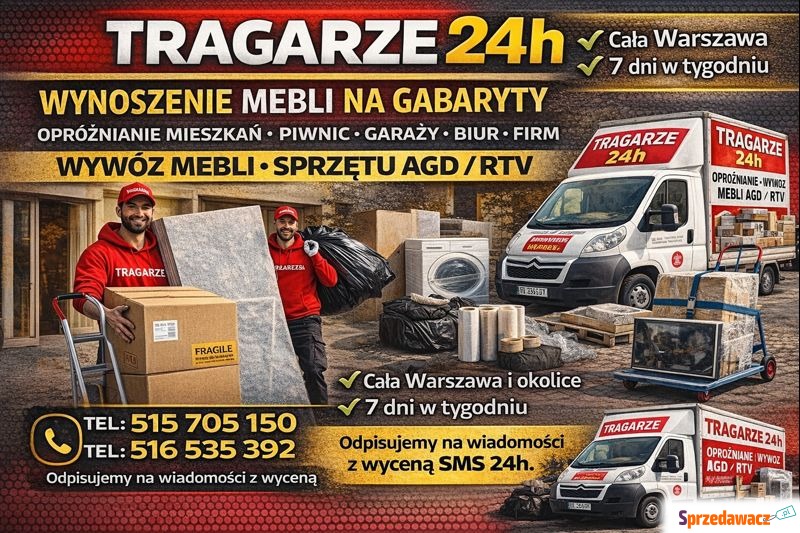 TRAGARZE 24h wnosimy-znosimy w...