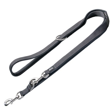 Smycz HUNTER Divo & Maldon, szara - Dł. x szer.: 200 cm x 25 mm