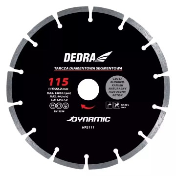 TARCZA DIAMENTOWA DO GLAZURY DEDRA HP2117E 25... - Piły tarczowe - Opalenica - zdjęcie 2
