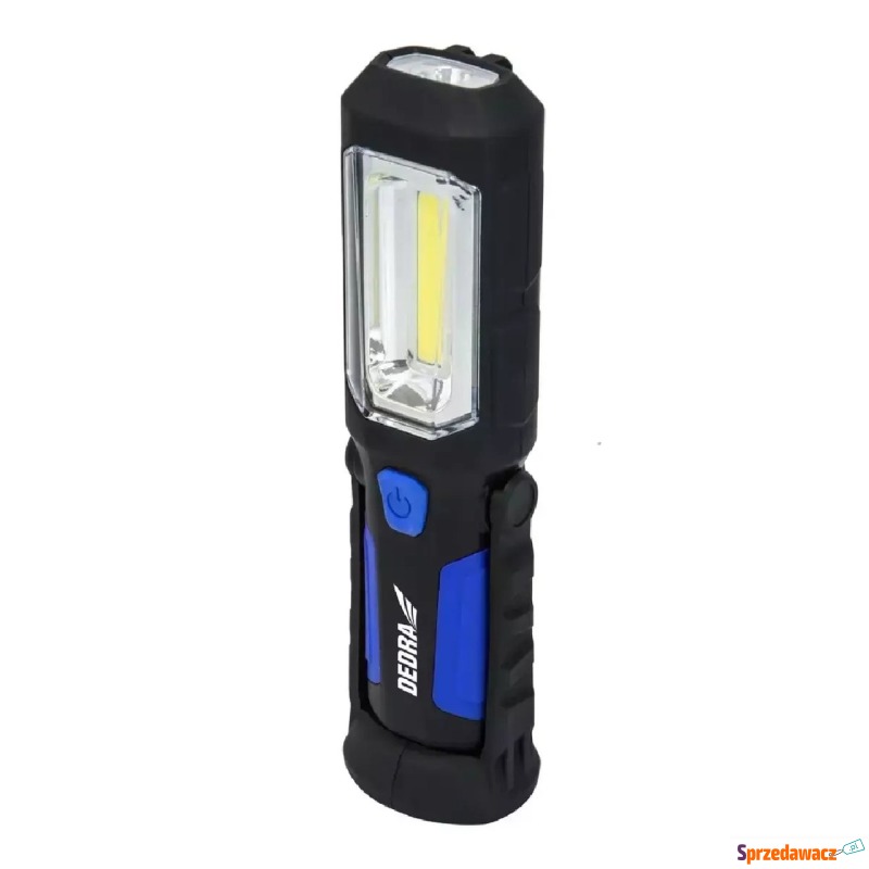 LATARKA AKUMULATOROWA 3W COB LED + 1W LED, ZA... - Pozostałe części - Opalenica