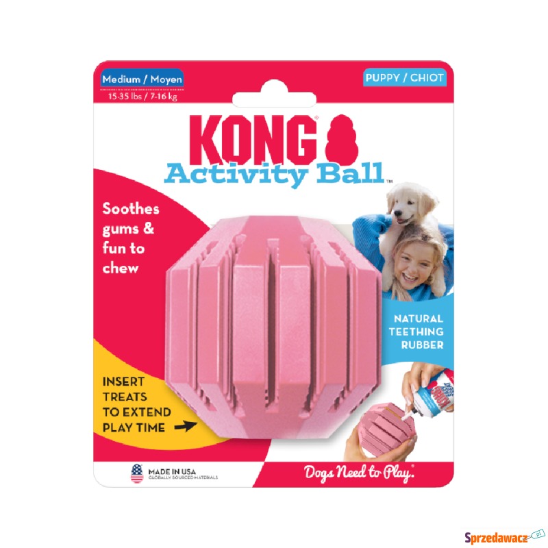KONG Puppy Activity Ball dla szczeniąt - Rozmiar... - Zabawki dla psów - Inowrocław