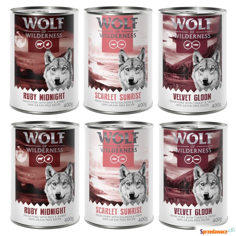 Wolf of Wilderness "Red Meat", 6 x 400 g - Pakiet... - Karmy dla psów - Łódź