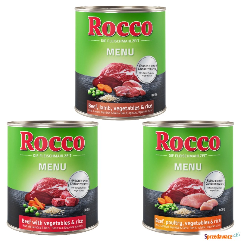 Mieszany pakiet próbny Rocco, 6 x 800 g - Menu:... - Karmy dla psów - Katowice