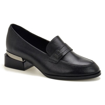 Czarne mokasyny damskie Vinceza 58625