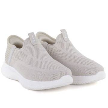 Półbuty sportowe damskie slip on beżowe Potocki BK01312