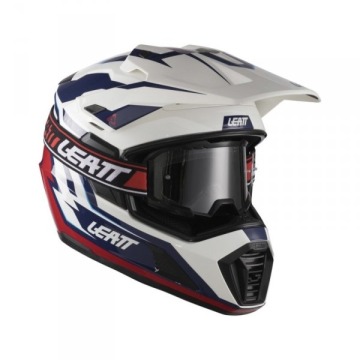 Kask motocyklowy z goglami Leatt Adv 7.5 Royal Blue Red