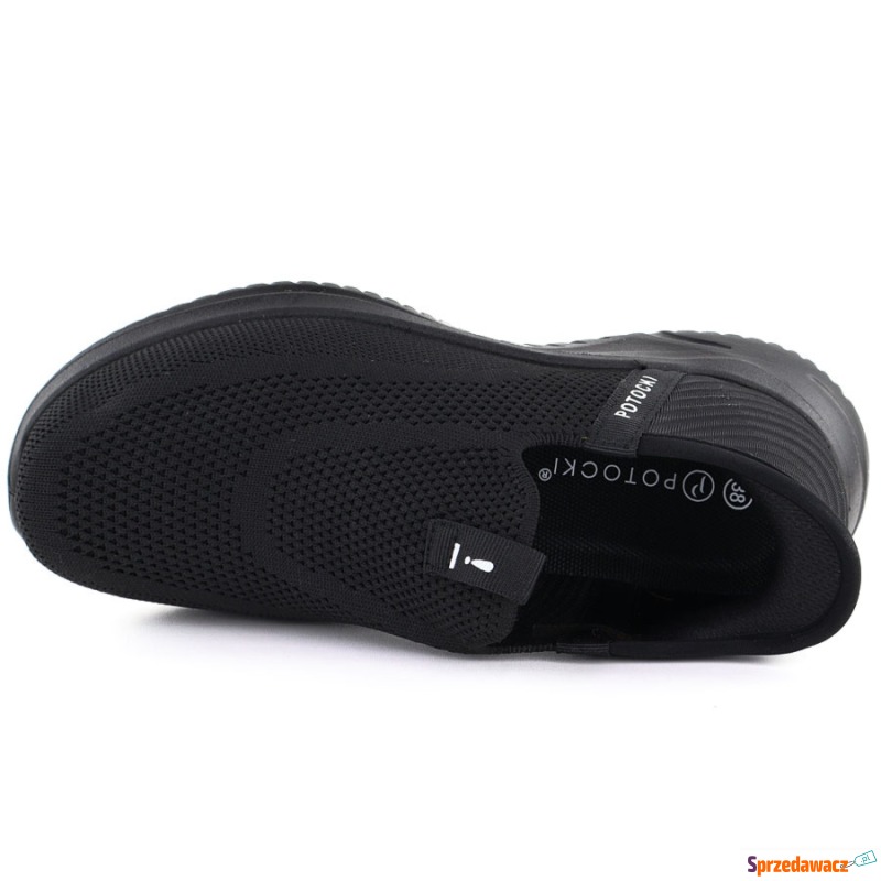 Półbuty sportowe damskie slip on czarne Potocki... - Buty sportowe miejskie... - Rzeszów