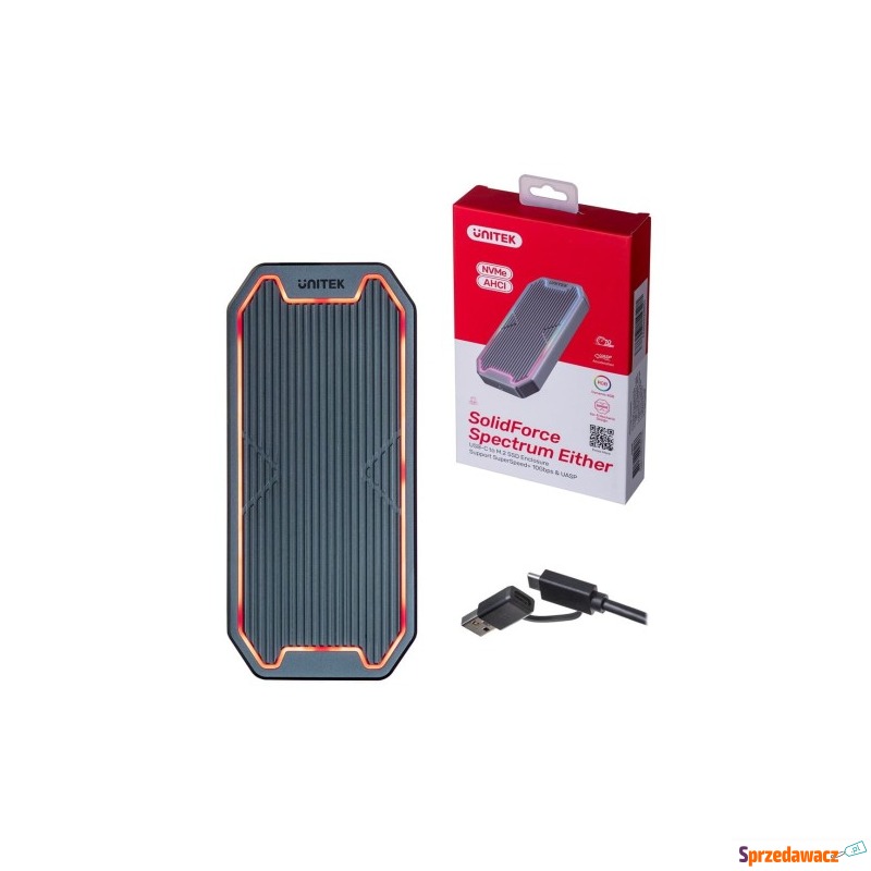 UNITEK OBUDOWA DYSKU USB-C M.2 SSD NVME/SATA,... - Pozostały sprzęt kom... - Olsztyn