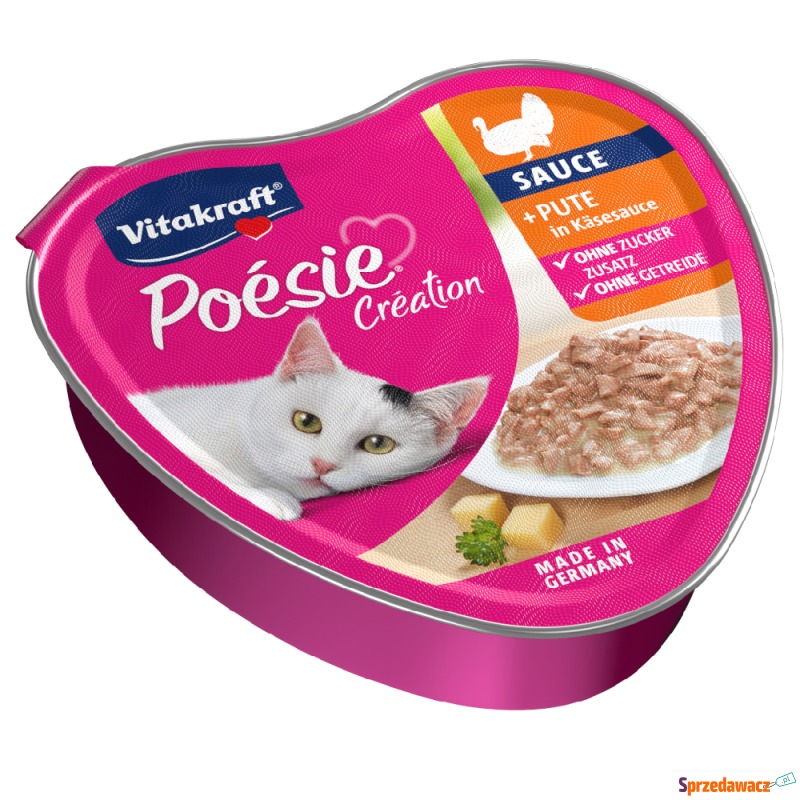 Vitakraft Poésie Création, 15 x 85 g - Indyk w... - Karmy dla kotów - Augustów