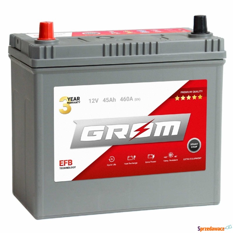 Akumulator 45Ah 460A Grom EFB...