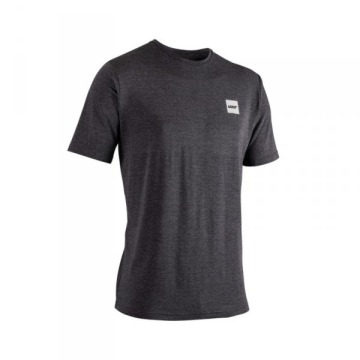T-Shirt Leatt Tech Print Ghost Black