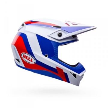 Kask Motocyklowy Bell Mx-10 Mips Dyno Red White