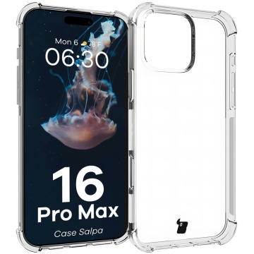 Elastyczne etui Bizon Case Salpa do iPhone 16 Pro Max, przezroczyste