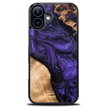 Drewniane etui do iPhone 16, Bewood Unique Violet
