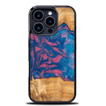 Drewniane etui do iPhone 16 Pro, Bewood Unique Neons Vegas