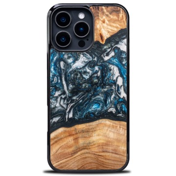 Drewniane etui do iPhone 16 Pro Max, Bewood Unique Planets Ziemia