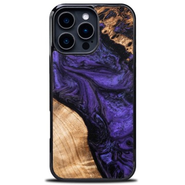 Drewniane etui do iPhone 16 Pro Max, Bewood Unique Violet
