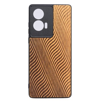 Drewniane etui do Motorola Edge 50 Fusion, Bewood Fale Merbau