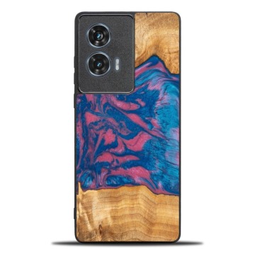 Drewniane etui do Motorola Edge 50 Fusion, Bewood Unique Neons Vegas