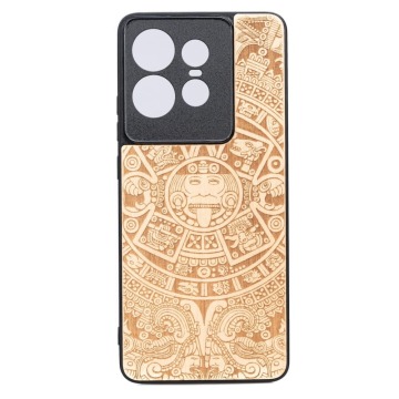 Drewniane etui do Motorola Edge 50 Pro, Bewood Kalendarz Aztecki Aniegre