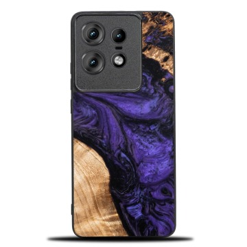 Drewniane etui do Motorola Edge 50 Pro, Bewood Unique Violet