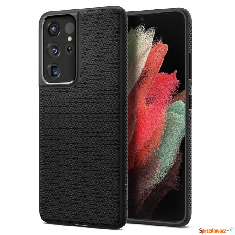 Etui Spigen Liquid Air Galaxy S21 Ultra 5G, czarne - Etui na smartfony - Toruń
