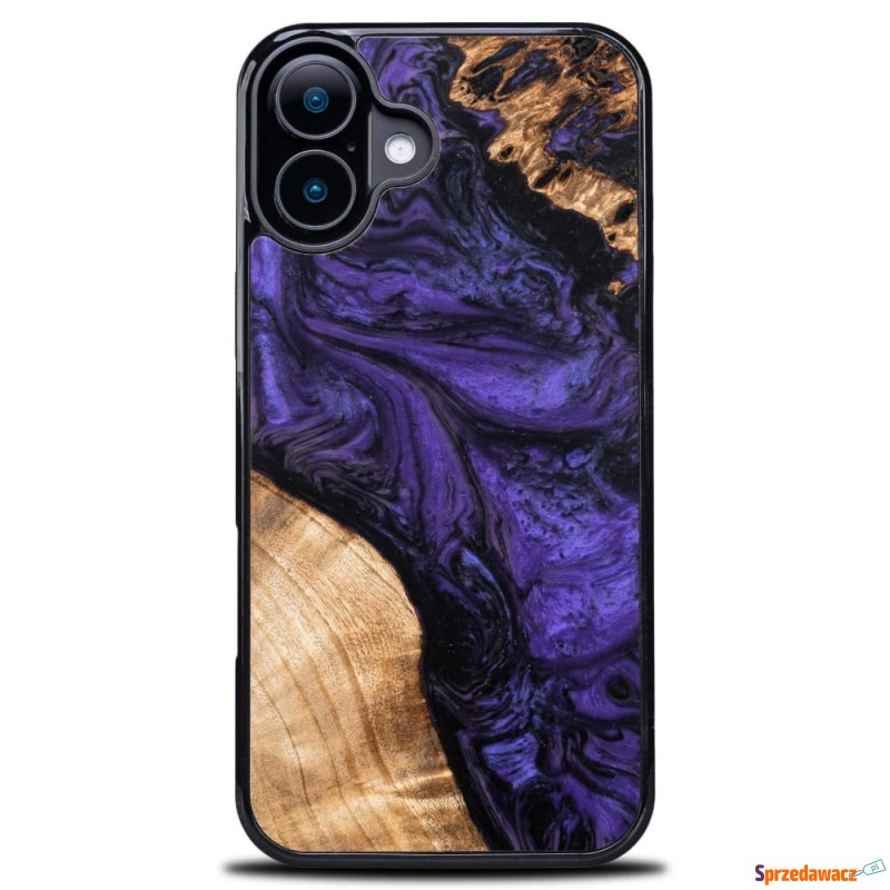 Drewniane etui do iPhone 16, Bewood Unique Violet - Etui na smartfony - Przemyśl