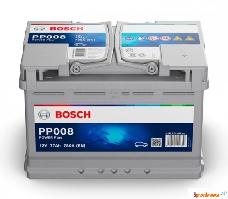Akumulator 77Ah 780A Bosch PP008 prawy+ - Akumulatory - Zielona Góra