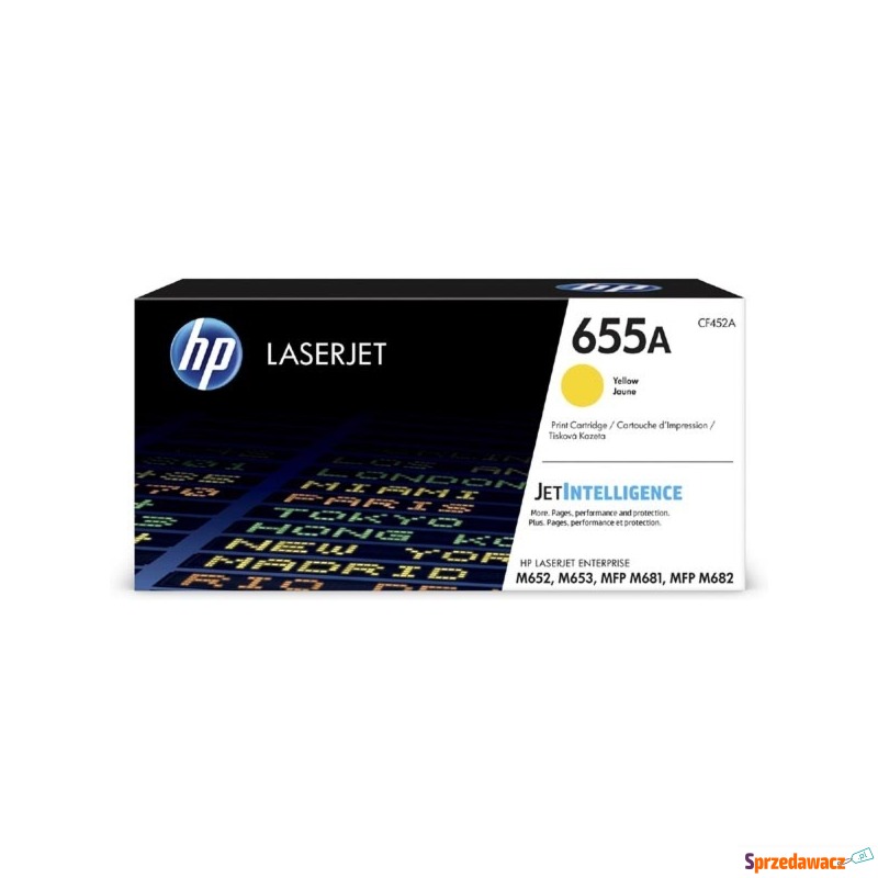 HP oryginalny toner CF452A, yellow, 10500s, 655A,... - Tusze, tonery - Ciechanów