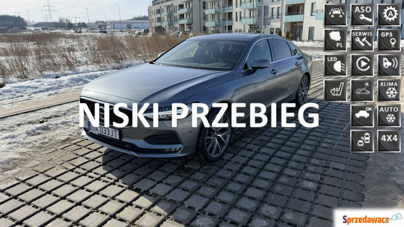 Volvo S90  Sedan/Limuzyna 2019,  2.0 benzyna, automat - Na sprzedaż za 104 000 zł - Banino