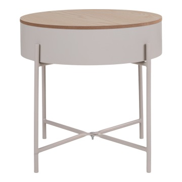 SELSEY Stolik kawowy Winderhe 40 cm melamina na stalowej podstawie - Genesis