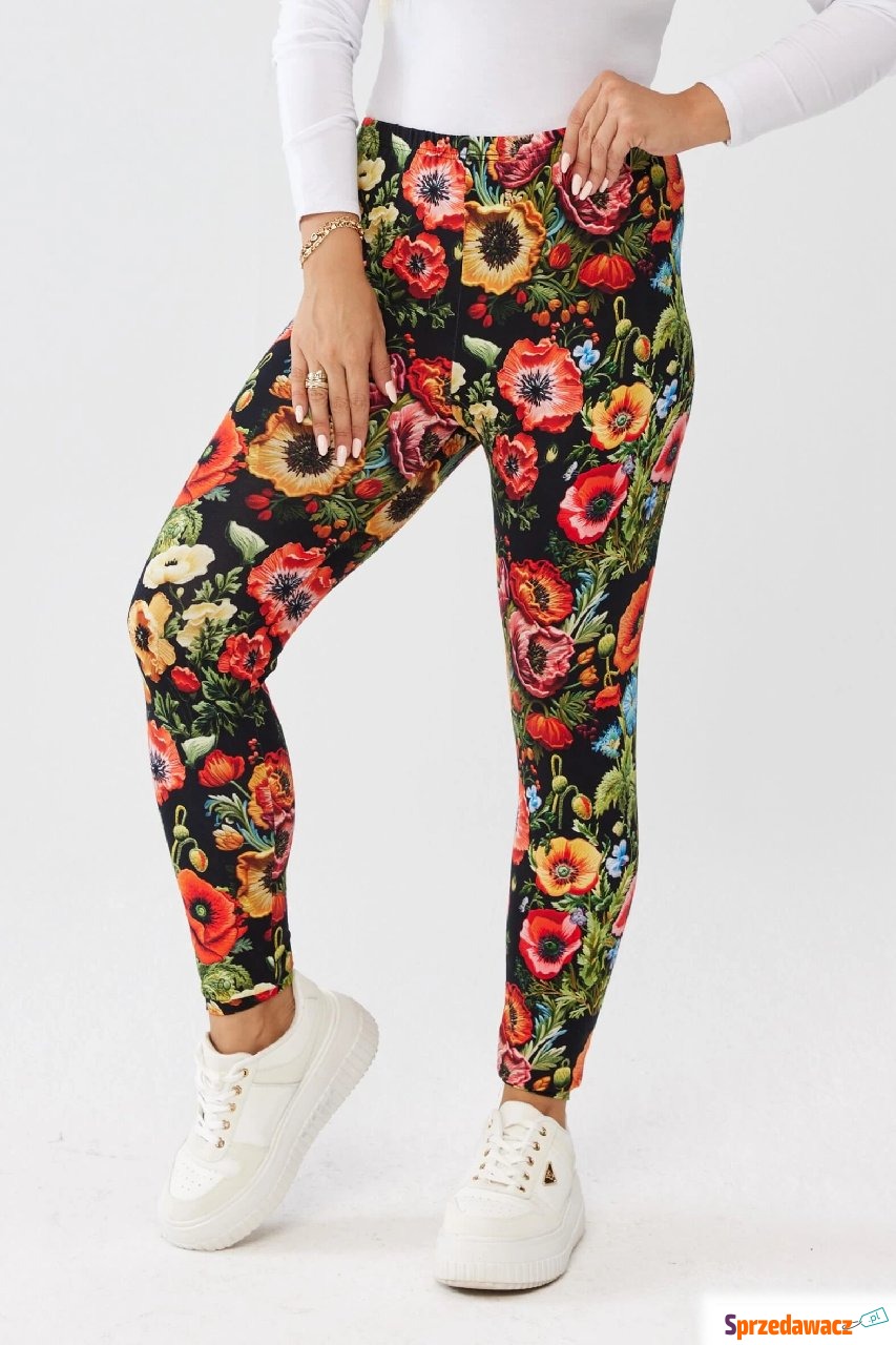 Klasyczne wygodne legginsy w maki...