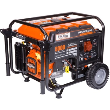 OLEO MAC OM LINE PZU 80E DAS AGREGAT GENERATOR PRĄDOTWÓRCZY 230V 400V z AVR ESTART ROZRUSZNIK 6,5 KW