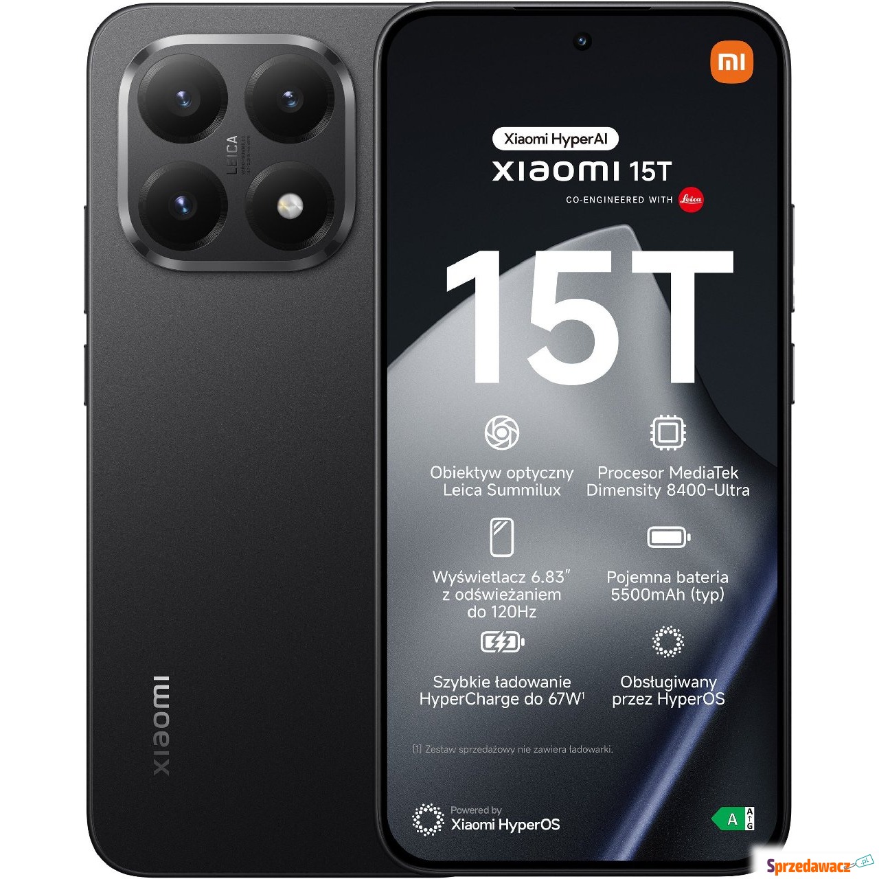 Smartfon Xiaomi 15T 5G 12/512GB...