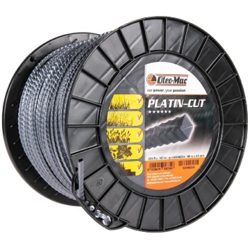 ŻYŁKA TNĄCA OLEO-MAC PLATIN-CUT 4 mm / 99m. 2-WARSTWOWA DO KOSY PROFIL KWADRATOWY , SZPULA 63040264 