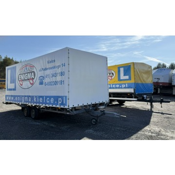 Stopexim ST8 Tandem Ciężarowa 2-osiowa Platforma Super Stan - DMC 8.000KG Przyczepa Laweta Plandeka