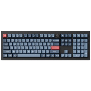 Klawiatura Klawiatura gamingowa Keychron V6 Max Gateron Jupiter Red bezprzewodowa mechaniczna czarna
