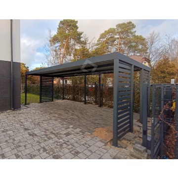 Carport PREMIUM - Wiata samochodowa 7x3 - antracyt... - Garaże i wiaty - Koszalin - zdjęcie 2