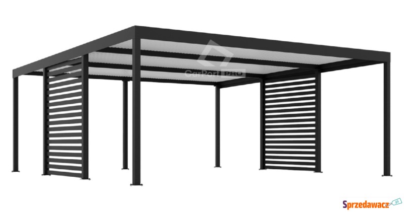 CarPort PREMIUM - wiata samochodowa 6x5 - antracyt... - Garaże i wiaty - Rybnik