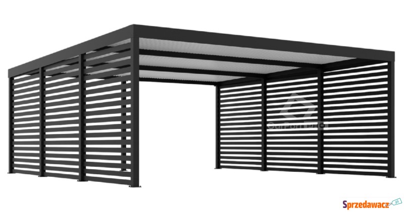 CarPort PREMIUM - wiata samochodowa 6x5,7 - a... - Garaże i wiaty - Leszno