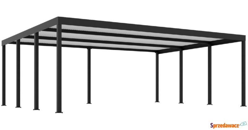 CarPort PREMIUM - wiata samochodowa 7x5 - antracyt... - Garaże i wiaty - Inowrocław