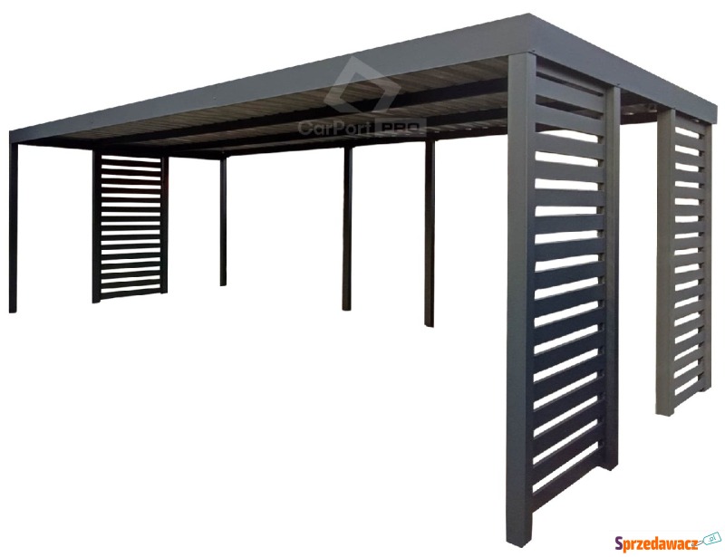 Carport PREMIUM - Wiata samochodowa 7x3 - antracyt... - Garaże i wiaty - Koszalin