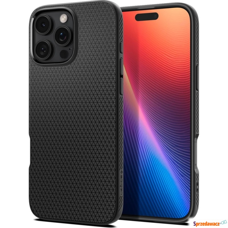 Etui Spigen Liquid Air do iPhone 16 Pro Max, czarne - Etui na smartfony - Lublin
