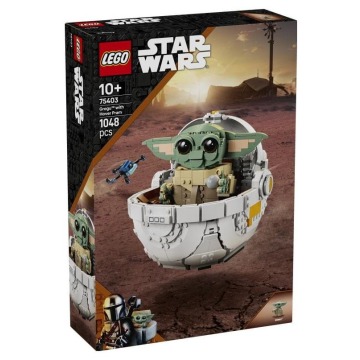 Klocki konstrukcyjne LEGO Star Wars 75403 Grogu w wózku