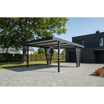 Carport V PREMIUM 4,5x4,5m - Wypełnienie panelami... - Garaże i wiaty - Otwock - zdjęcie 2