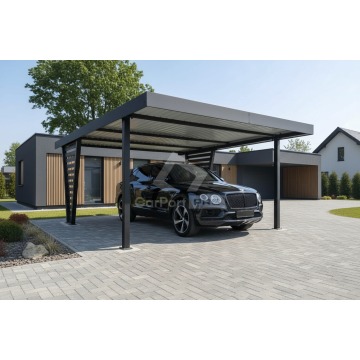 Carport V PREMIUM 5x5,5m - Wypełnienie panelami... - Garaże i wiaty - Ostróda - zdjęcie 2