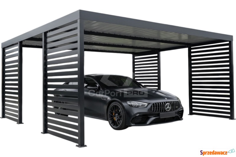 CarPort PREMIUM wiata samochodowa 5,8x5,5 dod... - Garaże i wiaty - Łapanów